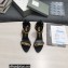 Tom Ford Heel 10.5cm Leather Chain Ankle Strap Sandals Black 2022
