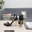 Tom Ford Heel 10.5cm Leather Chain Ankle Strap Sandals Black 2022
