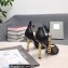 Tom Ford Heel 10.5cm Leather Chain Ankle Strap Sandals Black 2022