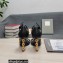 Tom Ford Heel 10.5cm Leather Chain Ankle Strap Sandals Black 2022