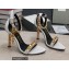 Tom Ford Heel 10.5cm Leather Chain Ankle Strap Sandals White 2022
