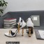 Tom Ford Heel 10.5cm Leather Chain Ankle Strap Sandals White 2022