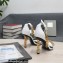 Tom Ford Heel 10.5cm Leather Chain Ankle Strap Sandals White 2022