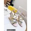Fendi First Nappa Leather Cross-over Bands And Ankle Strap High-heeled Sandals Pink 2022
