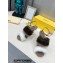 Fendi First mink High-heeled Sandals White/Brown 2022