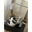 Chanel Logo Printed Lambskin Sandals G38958 White 2022