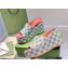 Gucci Heel Platform Slide Sandals 674761 GG Light Green 2022