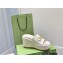 Gucci Heel Platform Slide Sandals Horsebit Leather White 2022