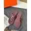 Hermes Egerie Chaine D'ancre TPU Flip Flops Thongs Sandals Burgundy 2022