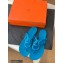 Hermes Egerie Chaine D'ancre TPU Flip Flops Thongs Sandals Blue 2022