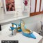 Mach & Mach Heel 8.5cm Bow Satin Slingbacks Blue 2022