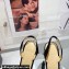 Mach & Mach Heel 8.5cm Bow Satin Slingbacks Black 2022