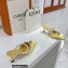Mach & Mach Heel 6cm Pearl Crystal Mules Satin Yellow 2022