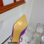 Mach & Mach Heel 6cm Pearl Crystal Mules Satin Purple 2022