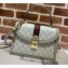 Gucci Ophidia Small Top Handle Bag with Web 651055 GG Canvas Oatmeal