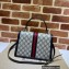 Gucci Ophidia Small Top Handle Bag with Web 651055 GG Canvas Blue