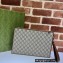 Gucci Pouch Clutch bag with Interlocking G 672953 Brown