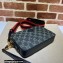 Gucci Shoulder bag with Interlocking G 699133 GG Denim Black
