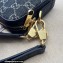Gucci Shoulder bag with Interlocking G 699133 GG Denim Black