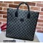 Gucci Medium tote bag with Interlocking G 674155 GG Denim Black