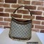Gucci Large shoulder bag with Interlocking G 696011 GG Canvas Brown