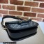 Gucci Horsebit 1955 Small Shoulder Bag 602204 GG Denim Black