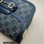 Gucci Horsebit 1955 Small Shoulder Bag 602204 GG Denim Black