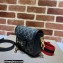 Gucci Horsebit 1955 Mini Shoulder Bag 658574 GG Denim Black