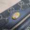 Gucci Ophidia GG Mini Bag 517350 Washed GG Denim Black
