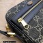 Gucci Ophidia GG Mini Bag 517350 Washed GG Denim Black