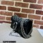 Gucci Dionysus Small Shoulder Bag 499623 Washed GG Denim Black