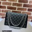 Gucci Dionysus Small Shoulder Bag 400249 Washed GG Denim Black