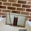 Gucci Ophidia Web Small Shoulder Bag 553877 GG Canvas Oatmeal