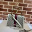 Gucci Ophidia Small Top Handle Bag with Web 651055 GG Canvas White