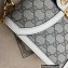 Gucci Ophidia Small Top Handle Bag with Web 651055 GG Canvas White