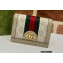 Gucci Web Ophidia Card Case Wallet 523155 GG Canvas Oatmeal