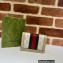 Gucci Web Ophidia Card Case Wallet 523155 GG Canvas Oatmeal
