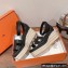 Hermes Heel 8.5cm Platform 5cm Elda Wedge Espadrilles Black 2022