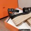 Hermes Heel 8.5cm Platform 5cm Elda Wedge Espadrilles Black 2022