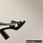 Hermes Heel 9cm Elbe Sandals Black 2022