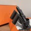 Hermes Heel 9cm Elbe Sandals Black 2022