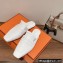 Hermes Perforated H Eloge mules White 2022
