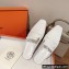 Hermes Perforated H Eloge mules White 2022