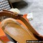 Hermes Heel 6cm Elbe Sandals Brown 2022