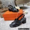 Hermes Heel 6cm Elbe Sandals Black 2022