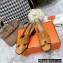 Hermes Heel 6cm Elbe Sandals Brown 2022