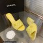 Chanel Heel 5cm CC Logo Lambskin Mules G38820 Yellow 2022