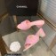 Chanel Heel 5cm CC Logo Lambskin Mules G38820 Pink 2022