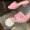 Chanel Heel 5cm CC Logo Lambskin Mules G38820 Pink 2022