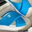 Chanel Fabric Cross Beach Sandals Mules G38864 Blue 2022